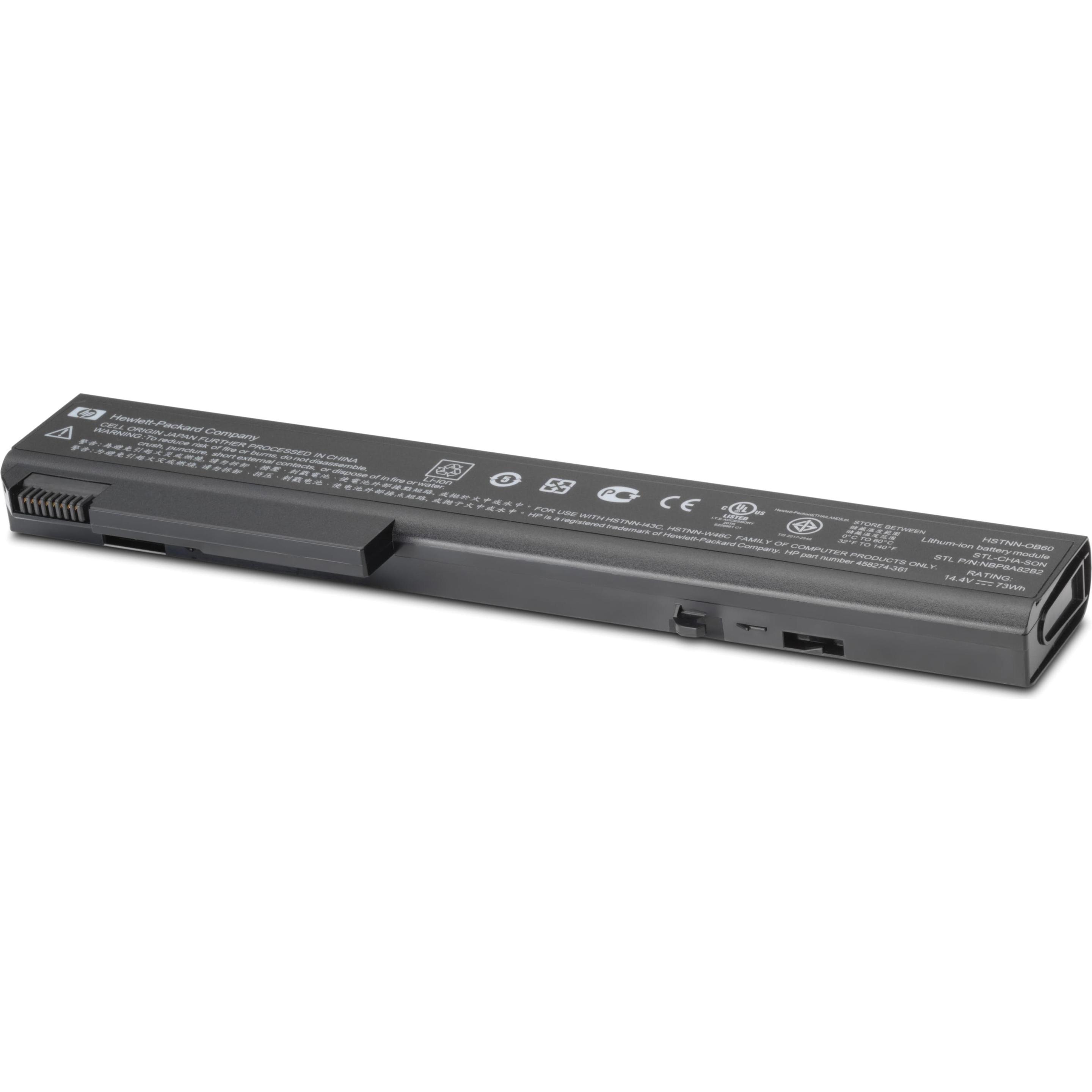 HP KU533AA Ersatzakku, 8 Zellen, für Notebooks (8 Zellen, 4400 mAh), Notebook Akku, Schwarz