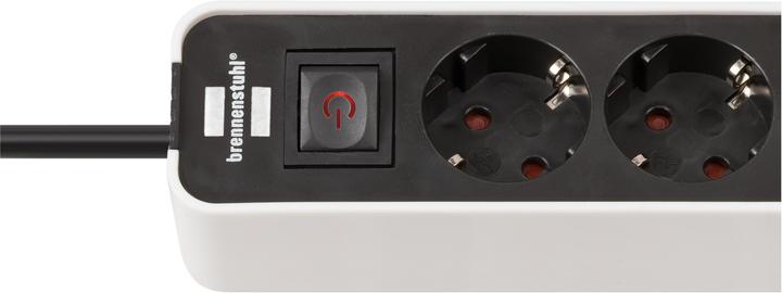 Produktbild Brennenstuhl 1153240126 Steckdosenleiste mit Schalter Weiss Schutzkontakt 1 St. (4x, CEE 7/3, 1.50 m)