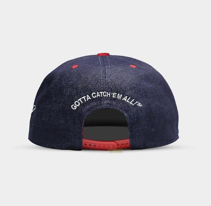 Actual product image Pokémon Denim Snapback Cap (One size)
