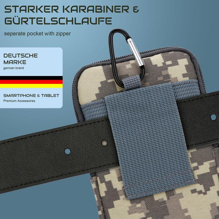Produktbild Cadorabo Handytasche für WIKO RAINBOW JAM Hülle im Militär Style (Wiko Rainbow Jam)