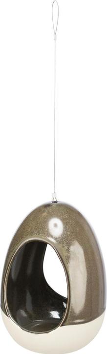 Trixie Hängende Wasserschale für Vögel, Keramik, 150 ml/ø12x16 cm, grün