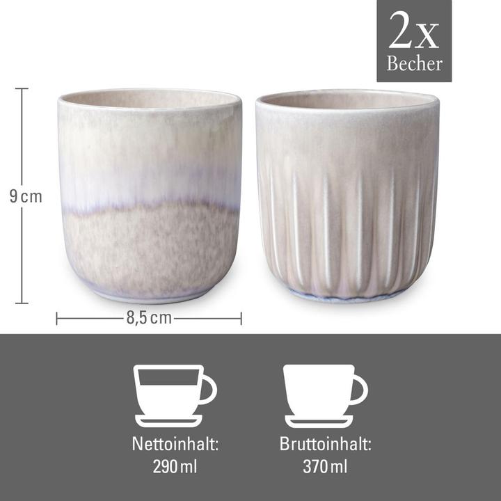 Produktbild Like. by Villeroy & Boch Becher Set 2tlg. Perlemor Sand (290 ml, 2x)