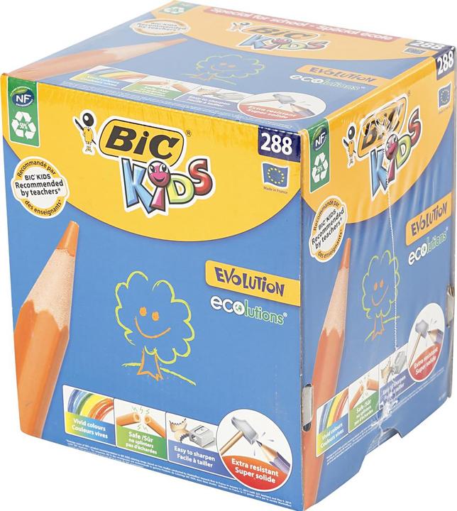 Actual product image Bic Evolution Class Pack colored pencils (288 x)