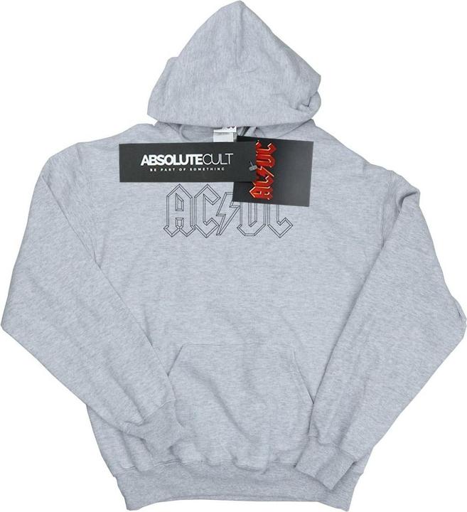 Immagine prodotto AC/DC Black Outline Logo Felpa con Cappuccio Ragazze (116)