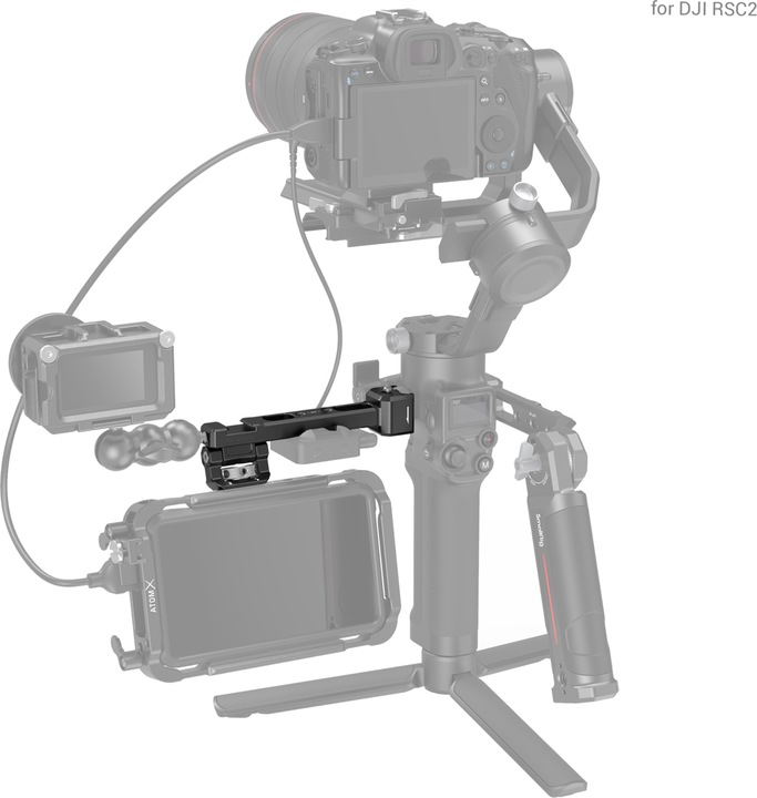 Actual product image SmallRig Monitor Mount with NATO Clamp for DJI RS 2/RSC 2 - 3026 (Gimbal mount)