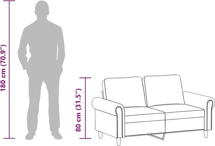 Produktbild vidaXL 2-Sitzer-Sofa (2-Sitzer)