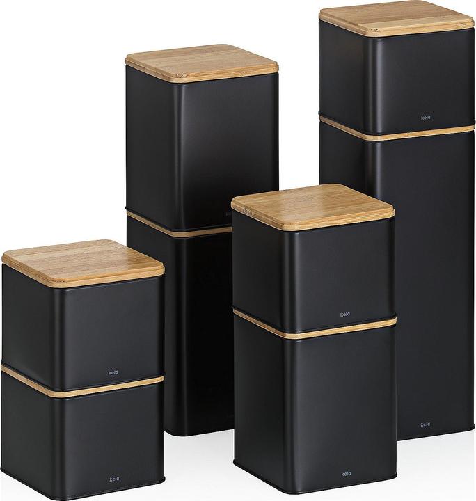 Actual product image Kela Storage jar Kiril black (0.80 l)