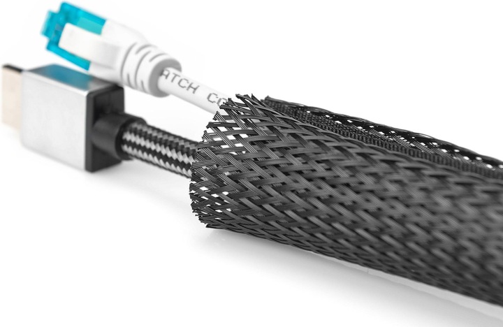 Actual product image Digitus Flexible Cable Tube with Hook and Loop Fastener (Cable conduit, 200 cm)