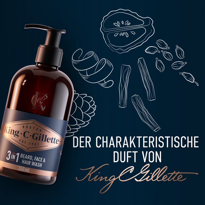 Image du produit King C. Gillette Nettoyant Pour La Barbe Et Le Visage (350 ml)