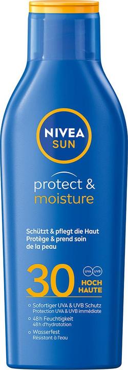 NIVEA Sun Protect & Moisture Sonnenmilch (Suntan lotion, SPF 30, 250 ml, 290 g)