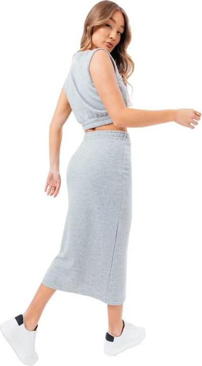 Actual product image Justhype Sweat Midi Skirt Loungewear Set LABON007 - 38 (38)
