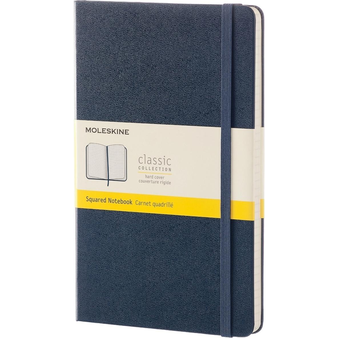 Moleskine, Heft + Block, Classic Large (A5, Kariert, Harter Einband)