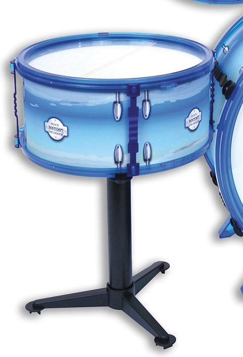 Actual product image Bontempi Metallic silver drum set with stool (Multilingual)