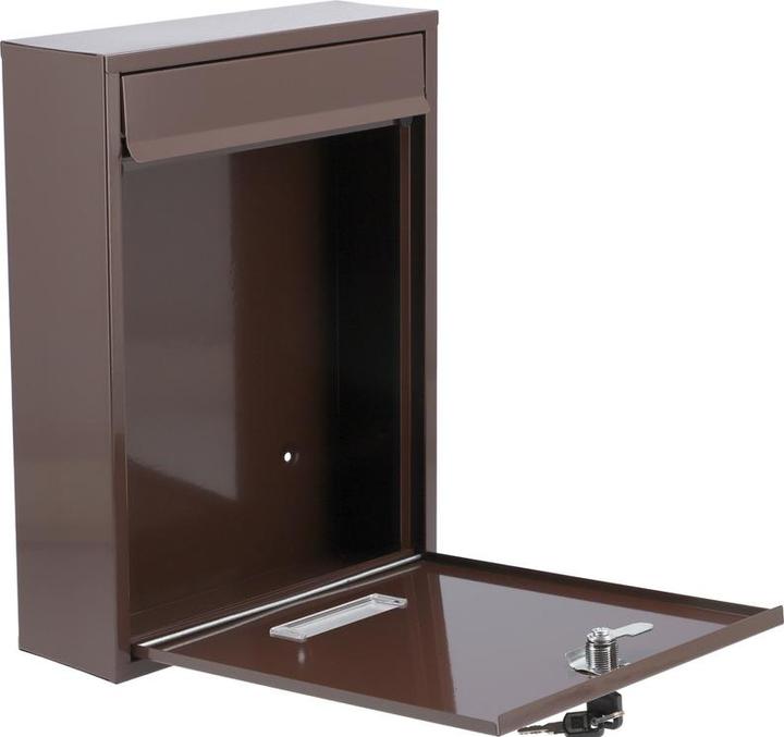 Actual product image Toya VOREL Mailbox 360 x 260 x 80mm BROWN 78557