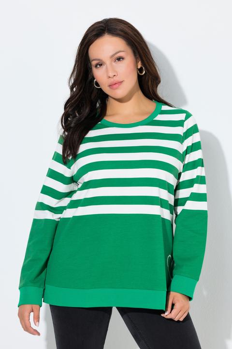 Actual product image Ulla Popken Breton Stripe Sweatshirt (58, 60)