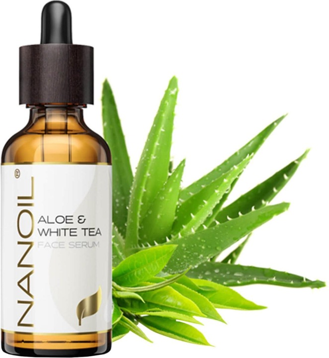 Actual product image Nanoil Face serum with aloe vera and white tea (50 ml)