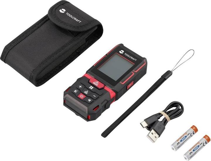 Actual product image Toolcraft Laser rangefinder Li-ion battery 60 m (60 m, 630 nm)