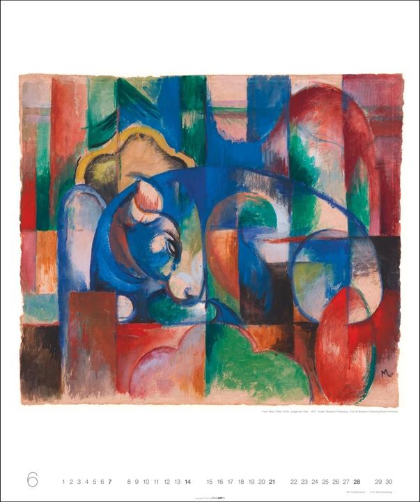 Produktbild Franz Marc Edition Kalender 2026 (46 x 55 cm)
