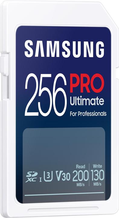 Actual product image Samsung PRO Ultimate (256 GB, SDXC, U3, UHS-I)