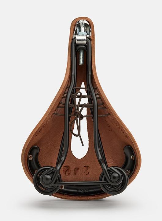 Actual product image Brooks Running BROOKS Bicycle Saddle Flyer Carved, Aged Brown