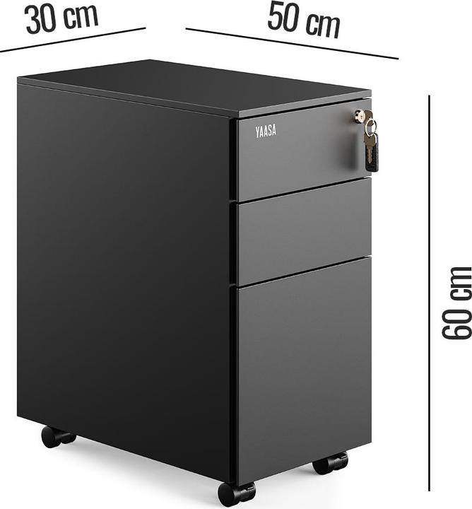 Produktbild Yaasa File Cabinet Edged (30 x 50 x 60 cm)