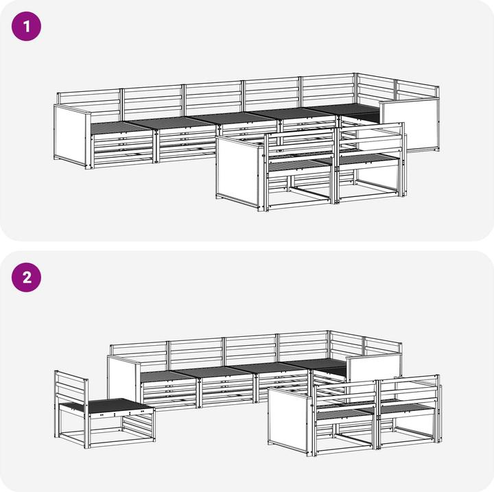 Produktbild vidaXL Outdoor-Sofagarnitur