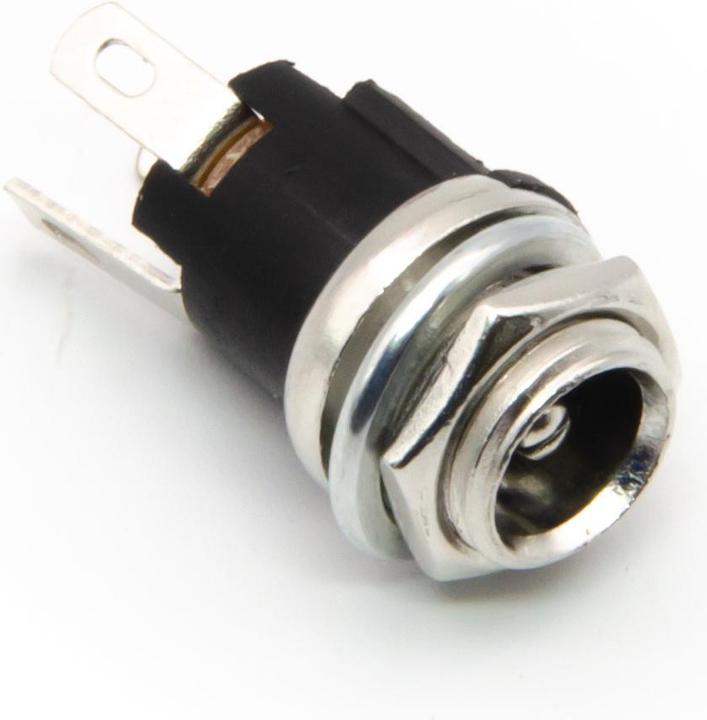 Purecrea 3-Pin DC encastré femelle Barrel Jack 5.5mm / 2.1mm