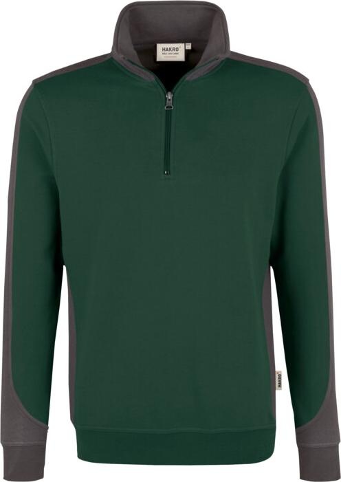Produktbild Hakro Zip-Sweatshirt Contrast MIKRALINARÂ® (4XL)