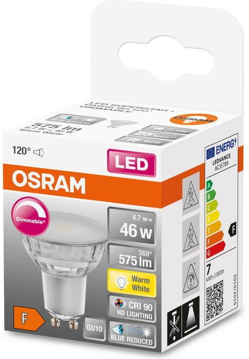 Produktbild Osram Reflektor (GU10, 6 W, 575 lm, 1 x, F)