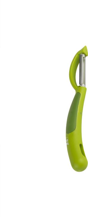 Actual product image Kuhn Rikon Peeler piranha swivel serrated green