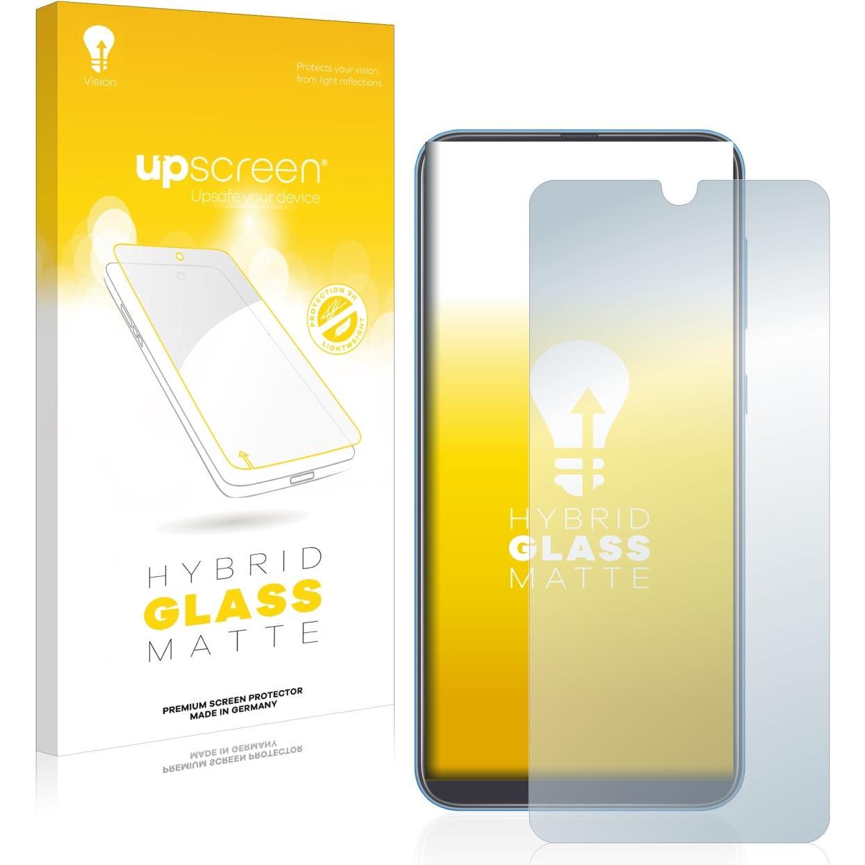 upscreen Reflection Shield Panzerglasfolie Matt (1 Stück, Samsung Galaxy A40), Smartphone Schutzfolie, Grau