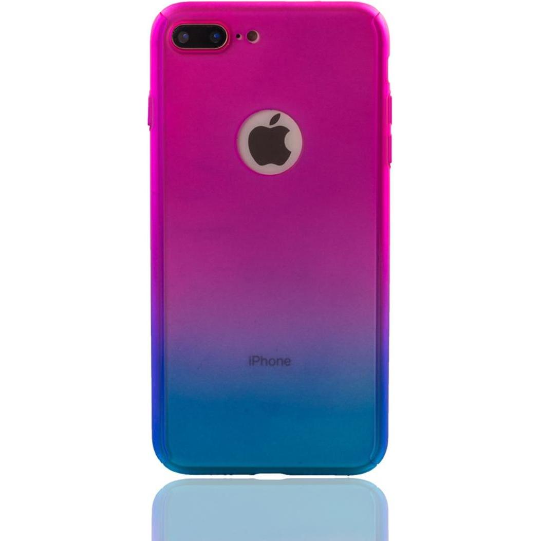 Thumbnail - König Design Schutz Handy Hülle für Apple iPhone 7 Full Case Cover Displayschutz Bumper Blau (Apple iPhone 7), Smartphon...