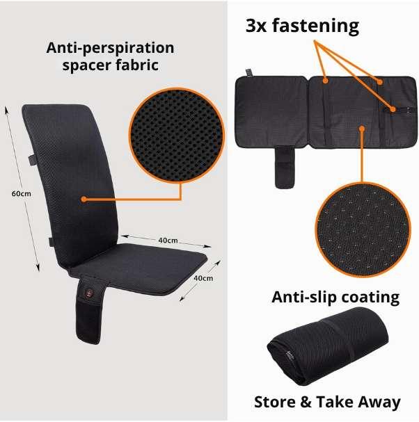 Immagine prodotto Thermrup Heated seat cushion with battery (40 x 40 cm)