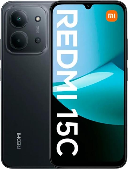 Actual product image Xiaomi Redmi 15C (128 GB, Midnight Black, 6.90", Dual SIM, 4G)