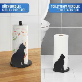 Immagine prodotto Wenko Papierrollenhalter Katze passend für haushaltsübliche Küchenrollen