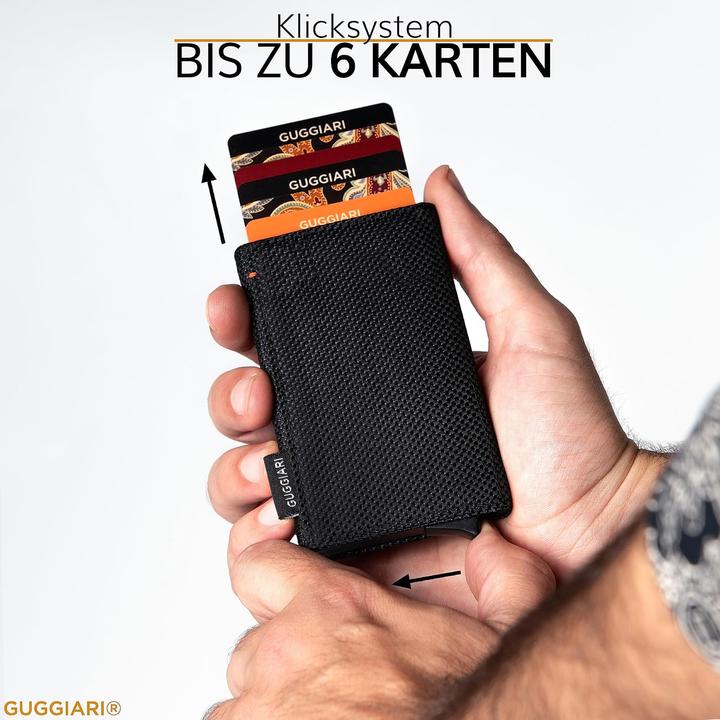 Actual product image Guggiari Kartenetui mit RFID-Schutz und Münzfach