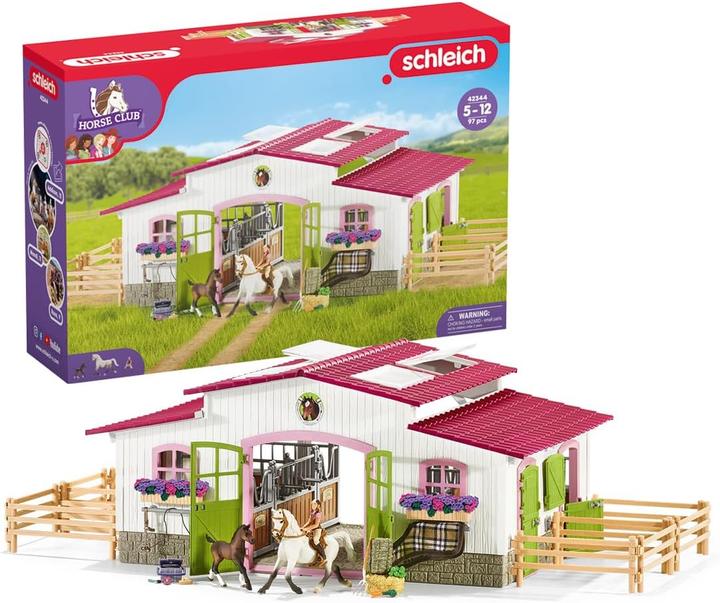 Actual product image Schleich Equestrian farm with rider and horses