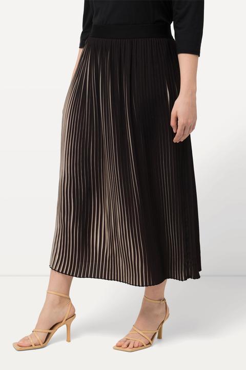 Image du produit Ulla Popken Jupe plissée bicolore, taille élastique (56)