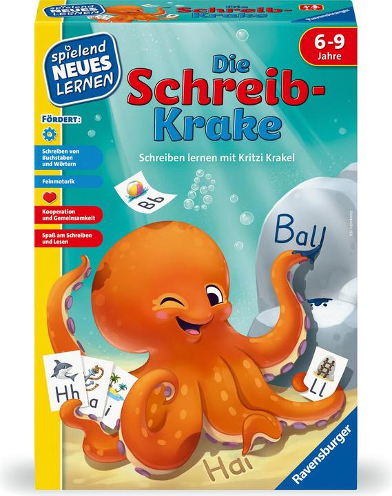 Produktbild Ravensburger 24683 - Die Schreib-Krake - Lernspiel für Kinder, Schreiblernspiel für Kinder von 6-9 (Deutsch)