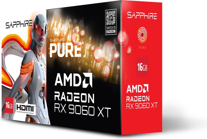 Produktbild Sapphire Pure Radeon RX 9060 XT (16 GB)