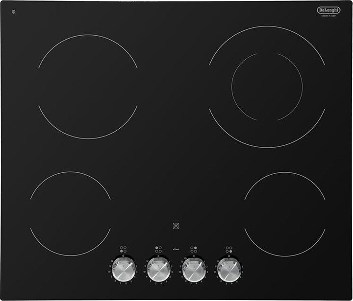 De'Longhi De?Longhi PVC 61 FK Black Plaque de cuisson encastrable 60 cm Plaque scellée 4 Cuisinière(s) (60 cm, Table de cuisson en vitrocéramique)