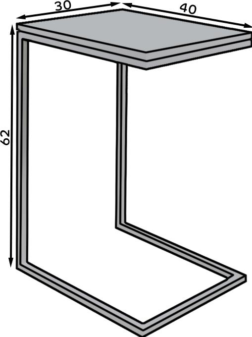 Productafbeelding ADRK Furniture SPARK laptoptafel (40 x 30 x 62 cm)