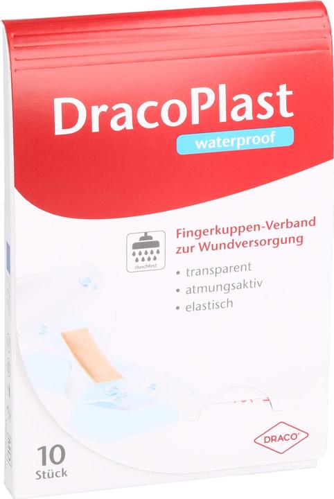 Produktbild Dracco DracoPlast Waterproof Fingerkuppenverband, 10 St. Pflaster (10 x)