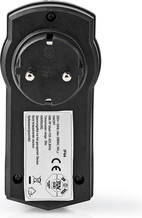 Productafbeelding Nedis RF Stekker Buiten IP44 AAN/UIT RF Mesh Bereik Verlenging Schuko Type F 3680 W Groen/S