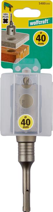 Produktbild wolfcraft Bohrkrone, hartmetallbestückt, mit Spanndorn SDS-Plus, Ø 35 mm (35 Millimeter)