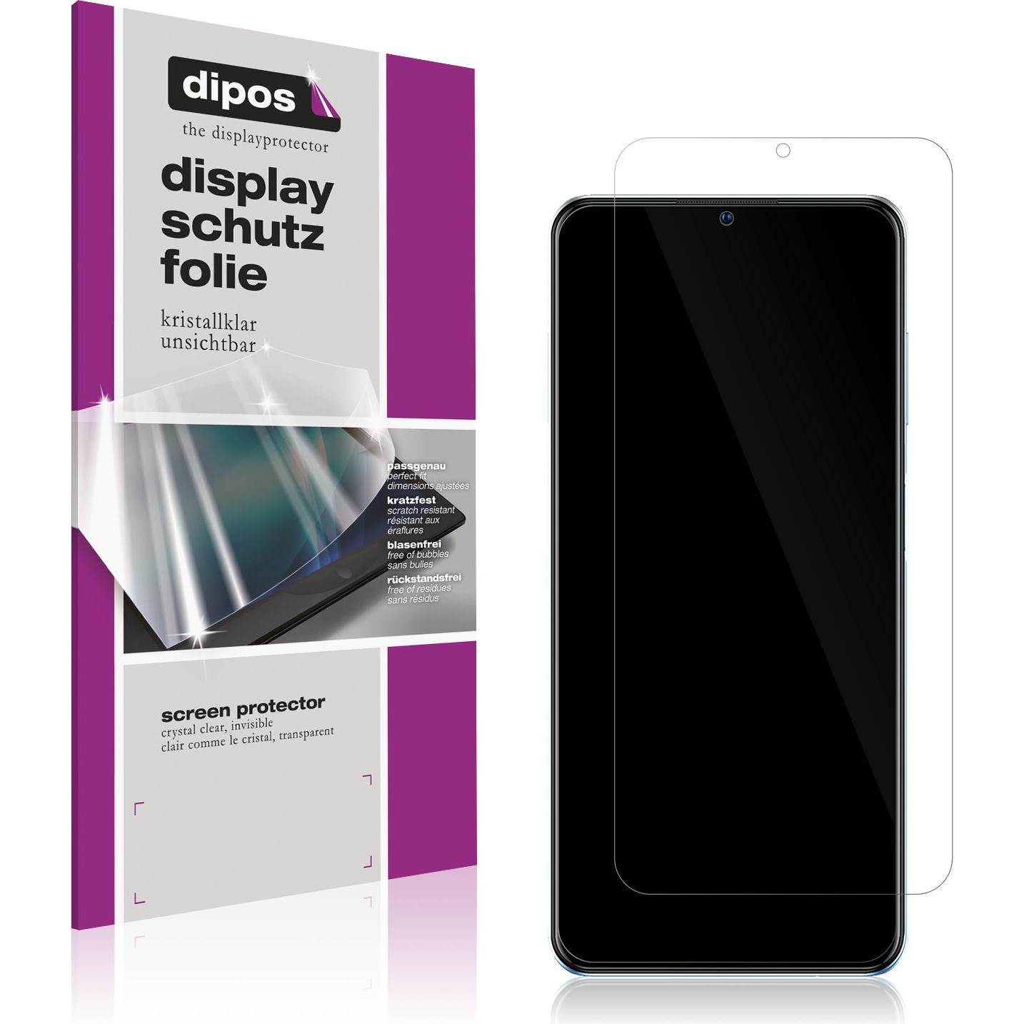 Dipos Displayschutzfolie Crystalclear (1 Stück, ZTE Blade A72), Smartphone Schutzfolie, Transparent
