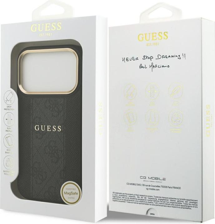 Produktbild Guess - Hardcase 4G - iPhone 17 Pro - Black (Apple iPhone 17 Pro)
