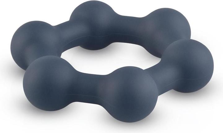 Actual product image Boners Hexagon penis ring with steel balls (3.80 cm)
