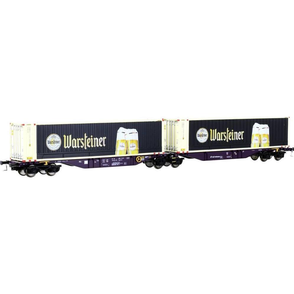 Mehano 28399 HO Containerwagen Sggmrss'90 Warsteiner der RailRelease Warsteiner (Traccia VI)