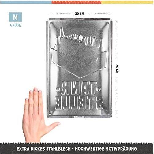 Actual product image Nostalgic-Art Merchandising Petrol station sign beer 20 x 30 cm, metal